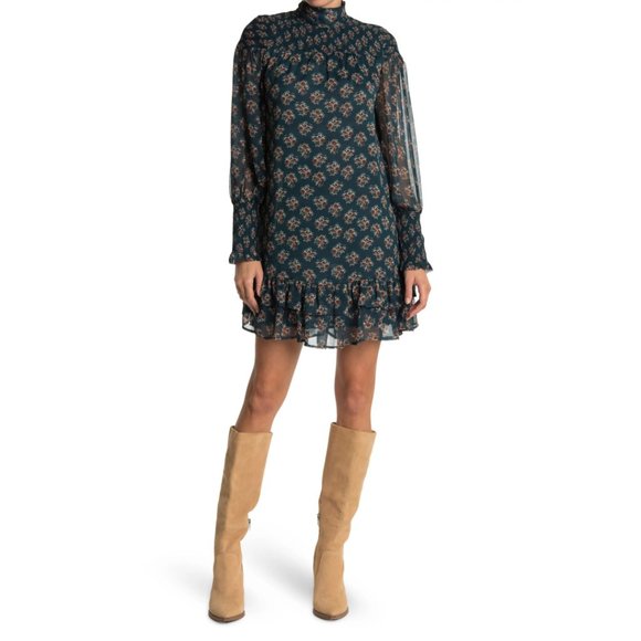 Walter Baker Nessy Mock Neck Dress - Picture 1 of 15